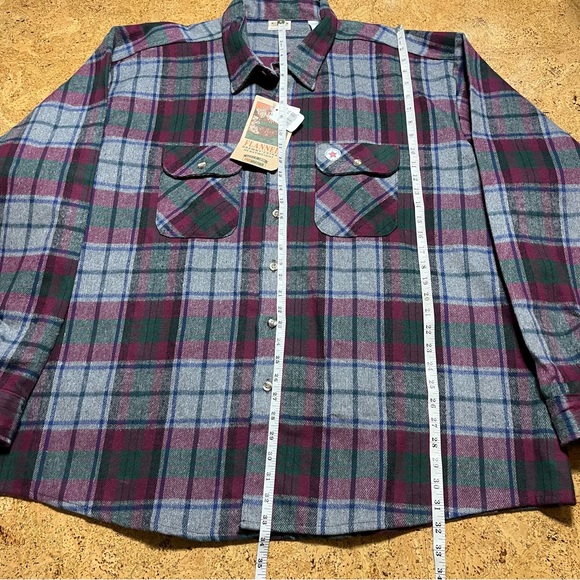 Five Brother Vintage Brawny Extra Weight Plaid Flannel Shirt NWT Sz 4XL - Picture 10 of 11